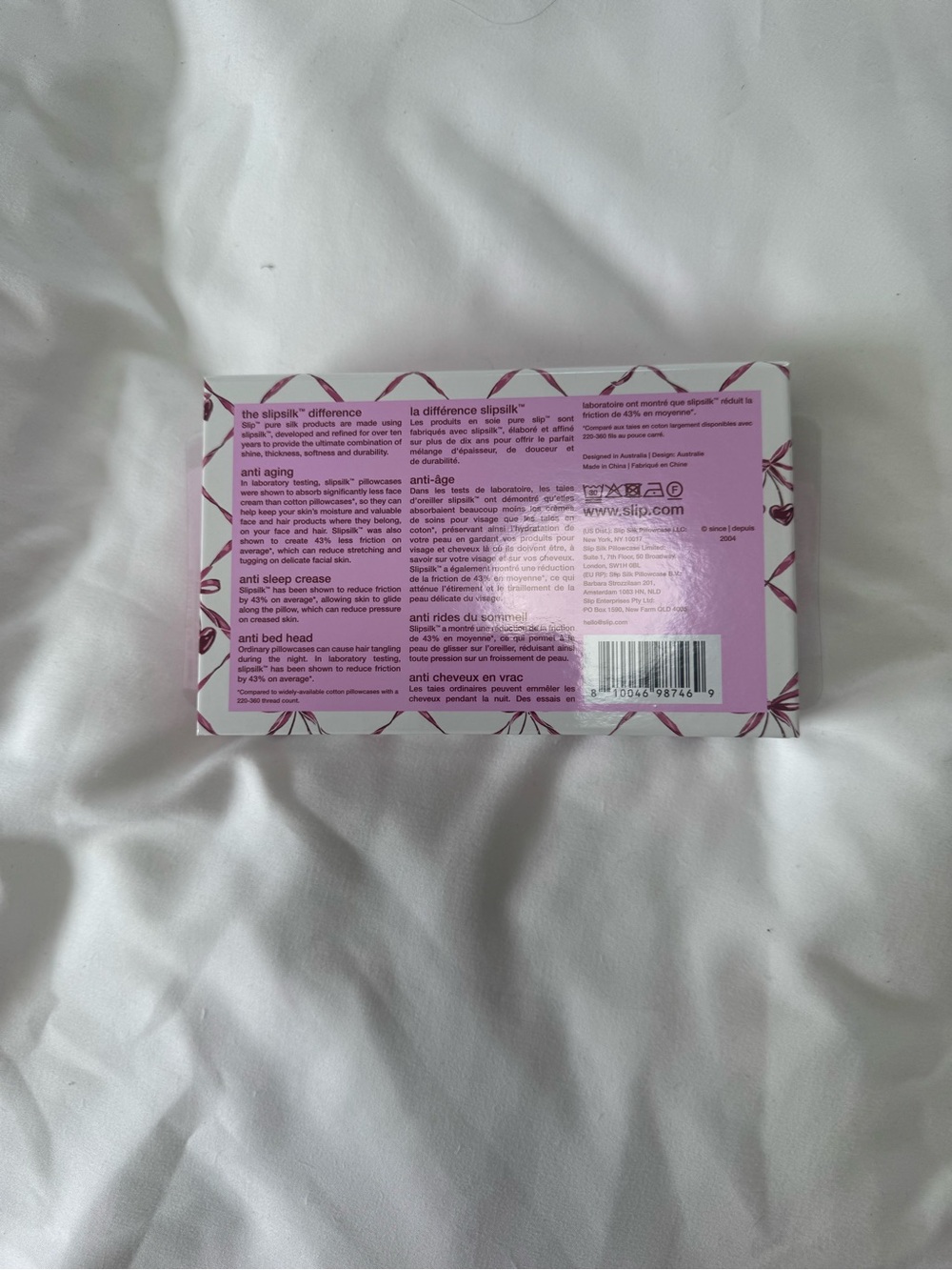 Authentic SLIP® Silk Sweet Cherry Queen Pillowcase - Picture 12 of 12